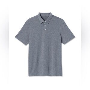 Vuori Polo Shirt Mens M Light Gray Ace Short Sleeve Pocket Active Casual Men